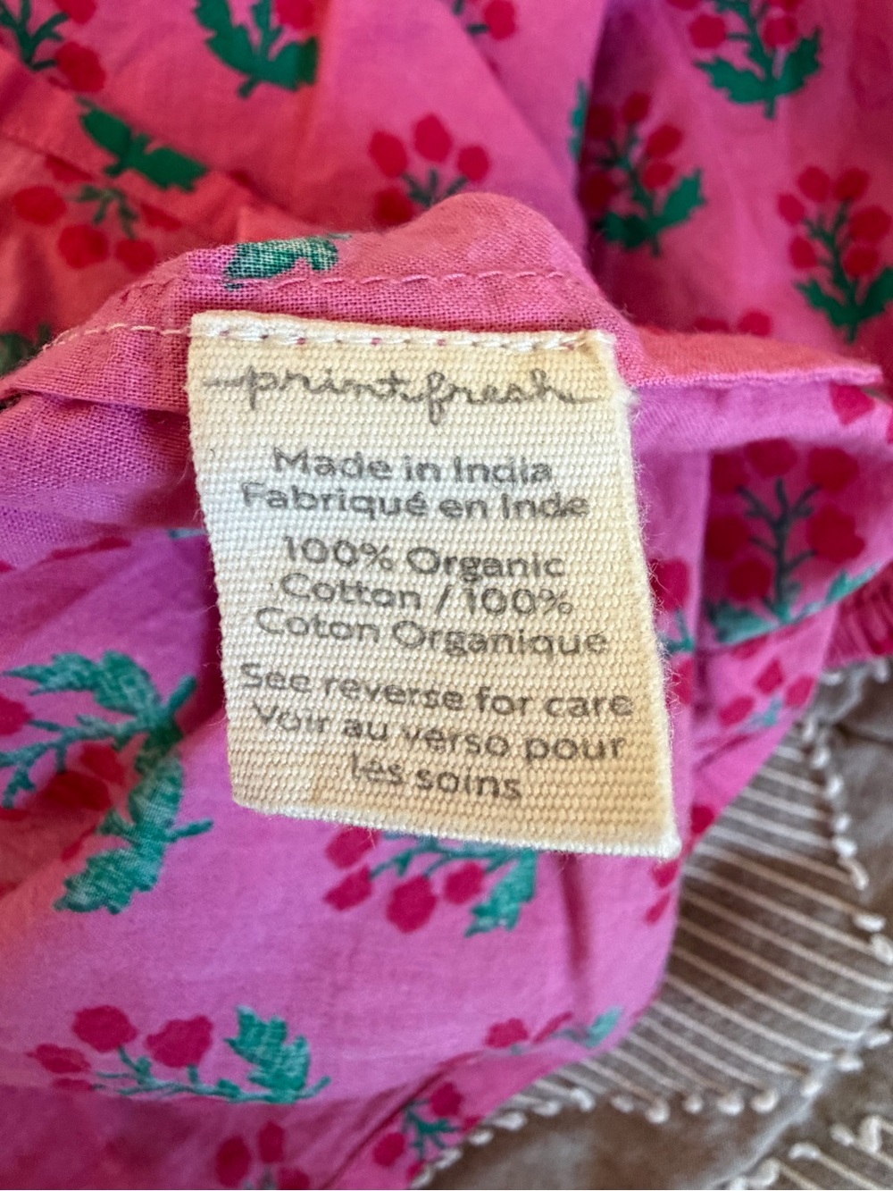 Printfresh Pink Floral Peasant Blouse - Picture 13 of 16